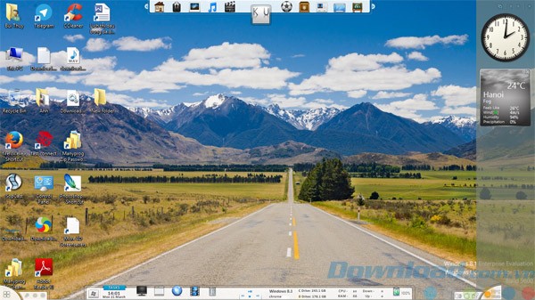 Tùy biến màn hình với các skin khác nhau
