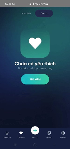Phần yêu thích của ứng dụng