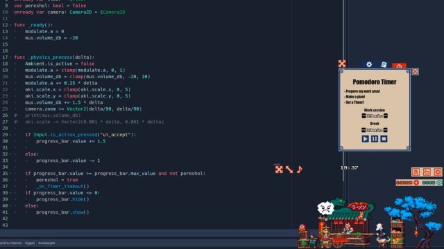 Ramen-ten ‘Heart Abyss’ tích hợp đồng hồ Pomodoro để quản lý công việc tiện lợi