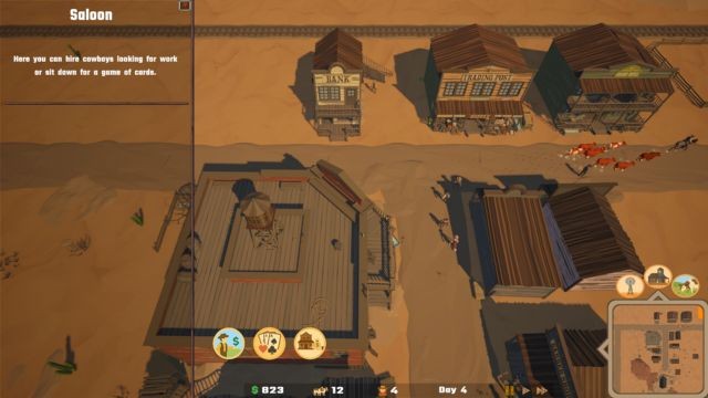 Ranchbound là game nông trại miền Tây kết hợp chiến lược kinh doanh và sinh tồn cực khó