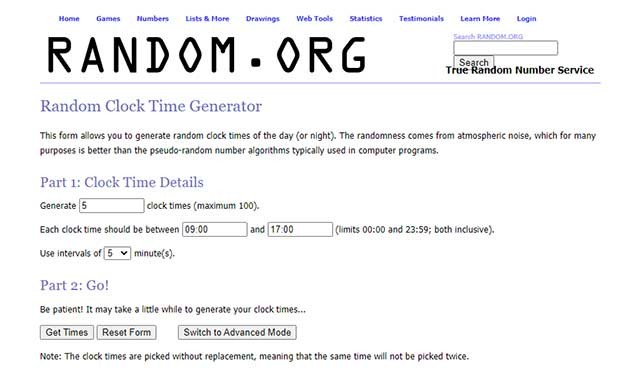 Sử dụng RANDOM.ORG để quay xổ số và rút thăm trúng thưởng