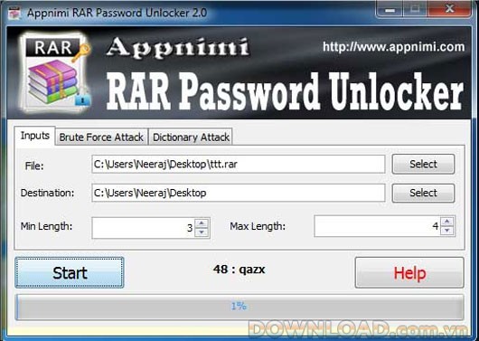 RarPasswordUnlocker