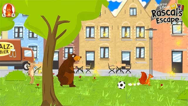 Tung tăng khám phá xung quanh các thành phố với Sóc và Gấu