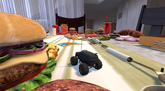 RC Rush hỗ trợ chế độ chơi thông thường và đua xe thực tế ảo