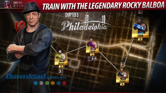 Gặp gỡ huyền thoại Rocky Balboa trong game Real Boxing 2 CREED