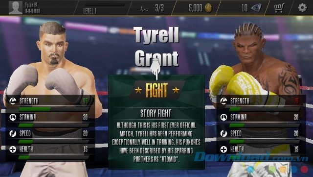 Chiến đấu đối kháng trên võ đài