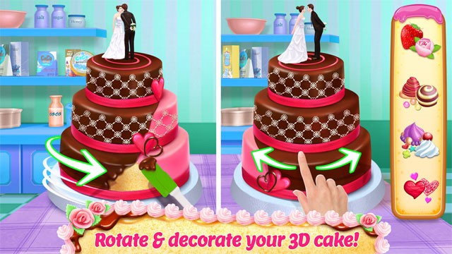 Game làm bánh ngọt đồ họa 3D sống động - Real Cake Maker 3D