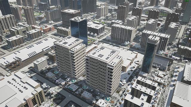 Xây dựng các công trình lớn nhỏ phục vụ cho giáo dục, y tế, nhà ở... trong thành phố