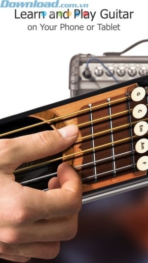 Học và chơi ghita trên điện thoại