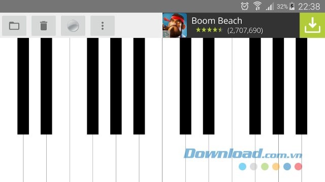 Real Music Piano HD - ứng dụng học đánh đàn với âm thanh chân thực