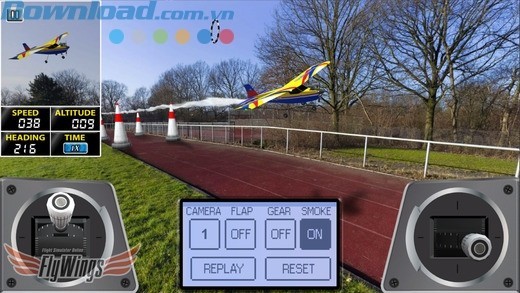 Hệ thống điều khiển như ở máy bay thực