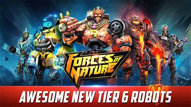 Một khi giành chiến thắng, bạn sẽ mở khóa được nhiều robot mới