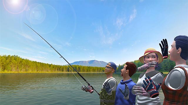 Rủ bạn bè cùng chơi Real VR Fishing game để nhân đôi niềm vui