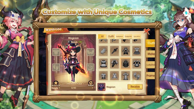 Tùy chỉnh diện mạo cho nhân vật với các vật phẩm thời trang độc đáo