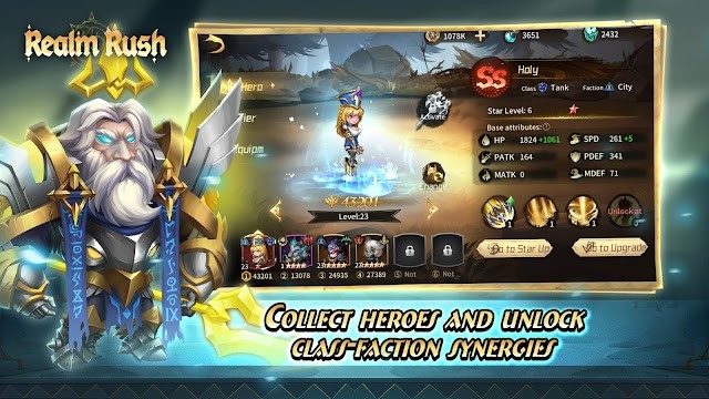 Thu thập và nâng cấp tướng dạng thẻ