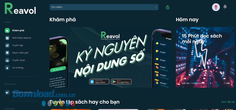 Trang chủ của Reavol - Sách tóm tắt