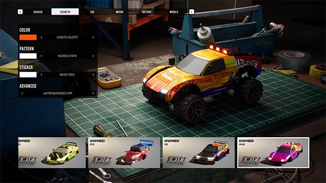 Nâng cấp hiệu suất xe đua và tùy chỉnh diện mạo thật nổi bật