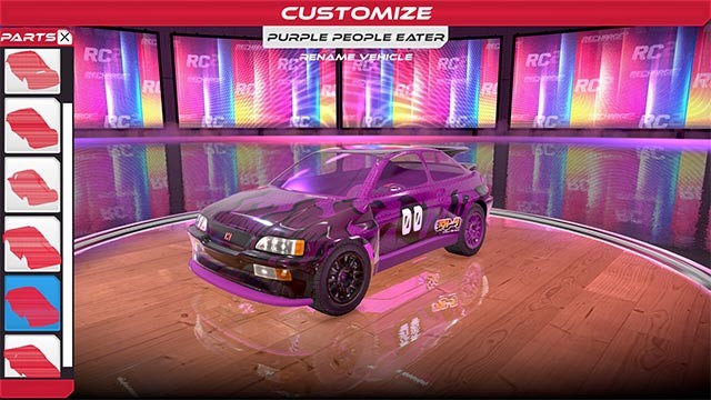 Rất nhiều tùy chọn trong ReCharge RC: High Voltage giúp bạn sở hữu chiếc xe mơ ước