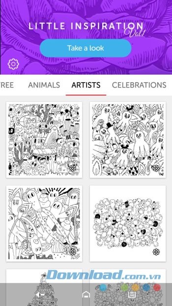 Recolor gồm nhiều chủ đề khác nhau