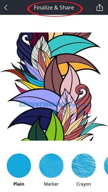 Hoàn thiện tranh tô màu