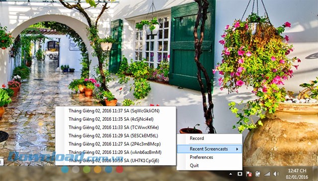 Xem video đã quay với Recordit
