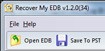 Recover My EDB 2.1.0.158 - Khôi phục cơ sở dữ liệu