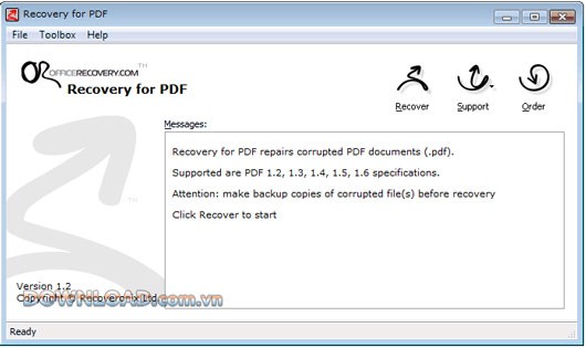 Recovery for PDF