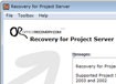Recovery for Project Server | Khôi phục Database Microsoft Project Server