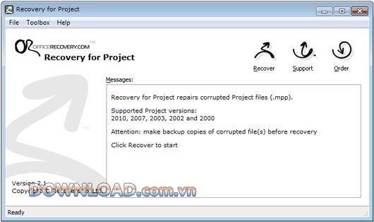 Recovery for Project