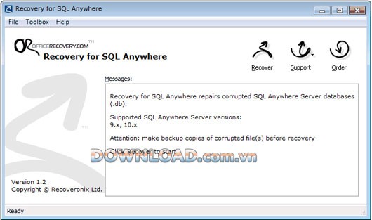 Recovery for SQL Anywhere
