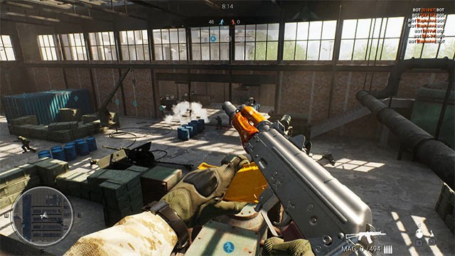 Mở rộng kho vũ khí và phương tiện chiến đấu hiện đại khi tiến bộ trong game