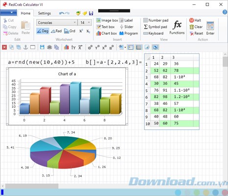 Trình bày kết quả dưới dạng đồ thị