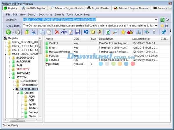 Registrar Registry Manager Home Edition