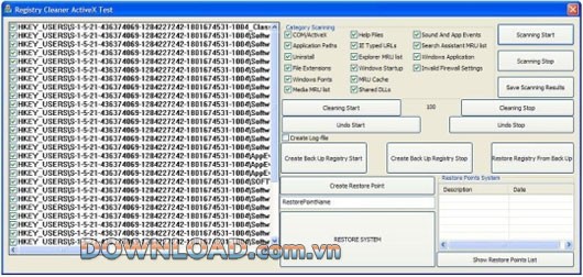 Registry Cleaner ActiveX
