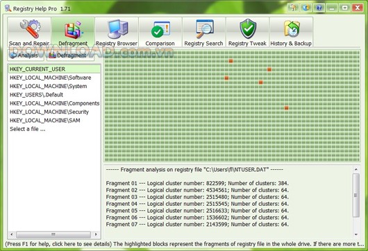 Registry Help – Phần mềm sử dụng để dọn dẹp và tối ưu hóa Registry của bạn