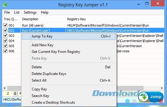 Sử dụng tiện ích nhỏ gọn này, bạn có thể kết nối nhanh với mọi dữ liệu trong Windows registry