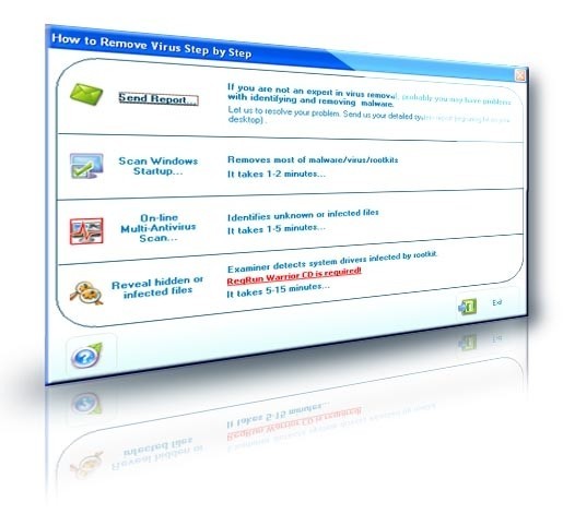 Gửi báo cáo tới đội hỗ trợ của RegRun Reanimator