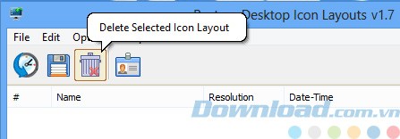 Xóa bố cục biểu tượng