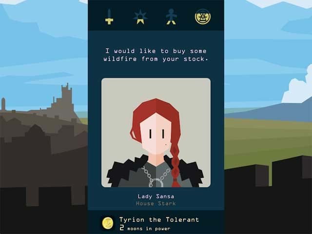Reigns: Game of Thrones là game thẻ bài kết hợp chiến thuật mô phỏng theo loạt phim nổi tiếng Trò chơi vương quyền