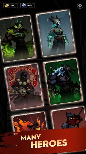 Mở khóa nhiều anh hùng khác nhau