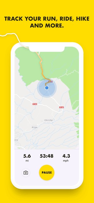 Hiển thị quãng đường và thời gian hoàn thành