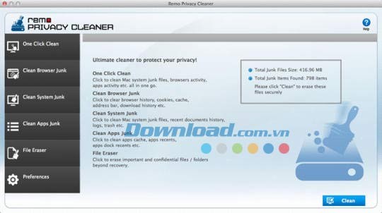 Remo Privacy Cleaner for Mac