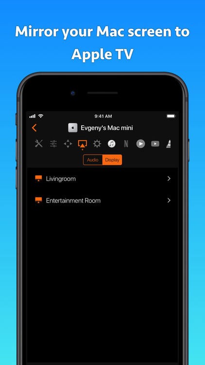 Điều khiển âm lượng, playback và Airplay Mirroring của máy Mac