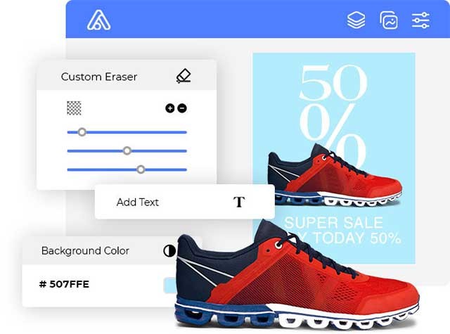 Bạn có thể thay nền, thêm văn bản và hiệu ứng vào ảnh