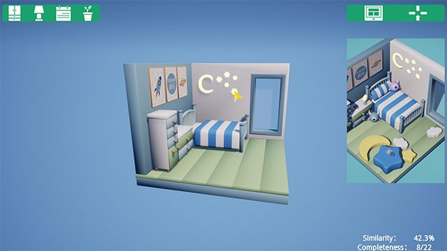 Game Renovation Plan sở hữu đồ họa xinh xỉu cùng nhạc nền êm ái, thư giãn