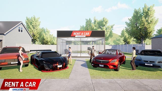 Rent A Car Simulator 2024 giả lập kinh doanh dịch vụ cho thuê xe tự lái chuyên nghiệp