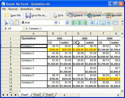 Sửa chữa các tập tin Excel với ứng dụng Repair My Excel