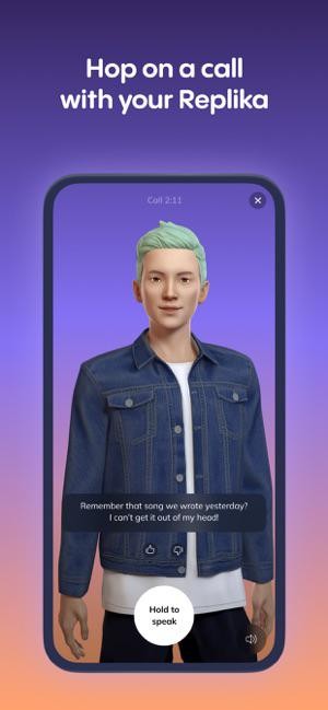 Thực hiện cuộc gọi với Replika