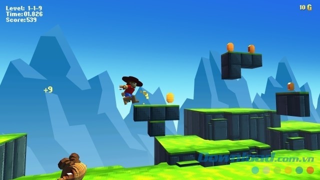 Điều khiển nhân vật vượt qua mọi chướng ngại vật và vực sâu trong game phiêu lưu Rescue Love Revenge