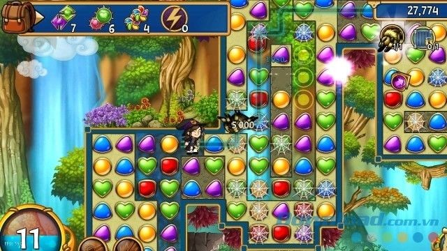 Làm quen với cách chơi của game nối hình Rescue Quest Gold cho máy tính và Mac